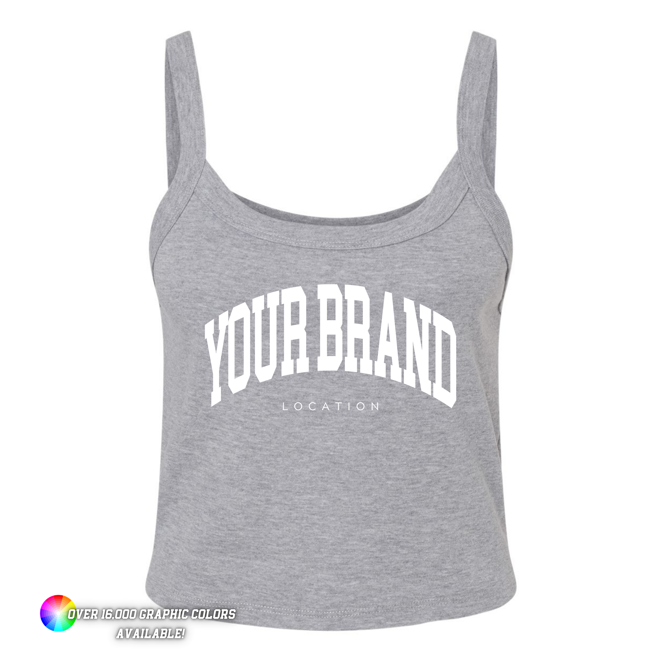 Custom BELLA + CANVAS Women's Micro Rib Spaghetti Strap Tank