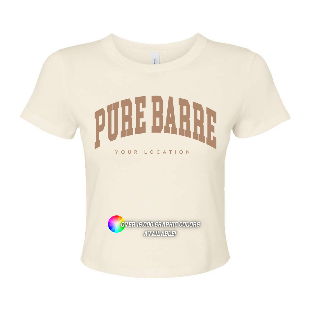 *New Colors* Custom Branded Logo Women's Micro Rib Baby Tee
