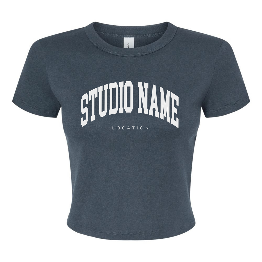 *New Colors* Custom Branded Logo Women's Micro Rib Baby Tee