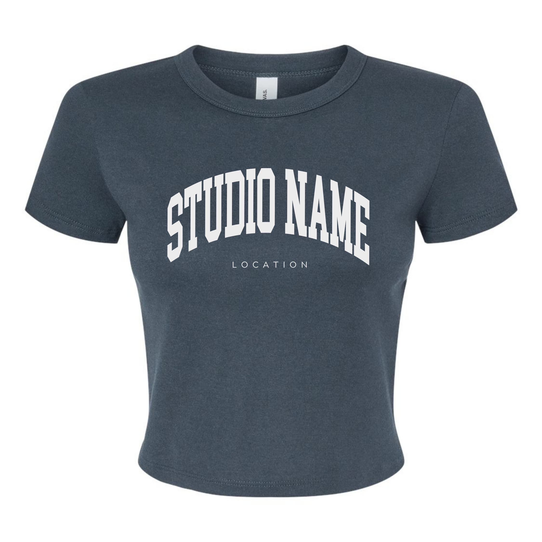 *New Colors* Custom Branded Logo Women's Micro Rib Baby Tee