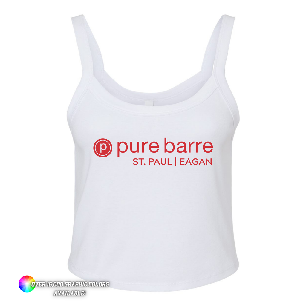 Custom BELLA + CANVAS Women's Micro Rib Spaghetti Strap Tank