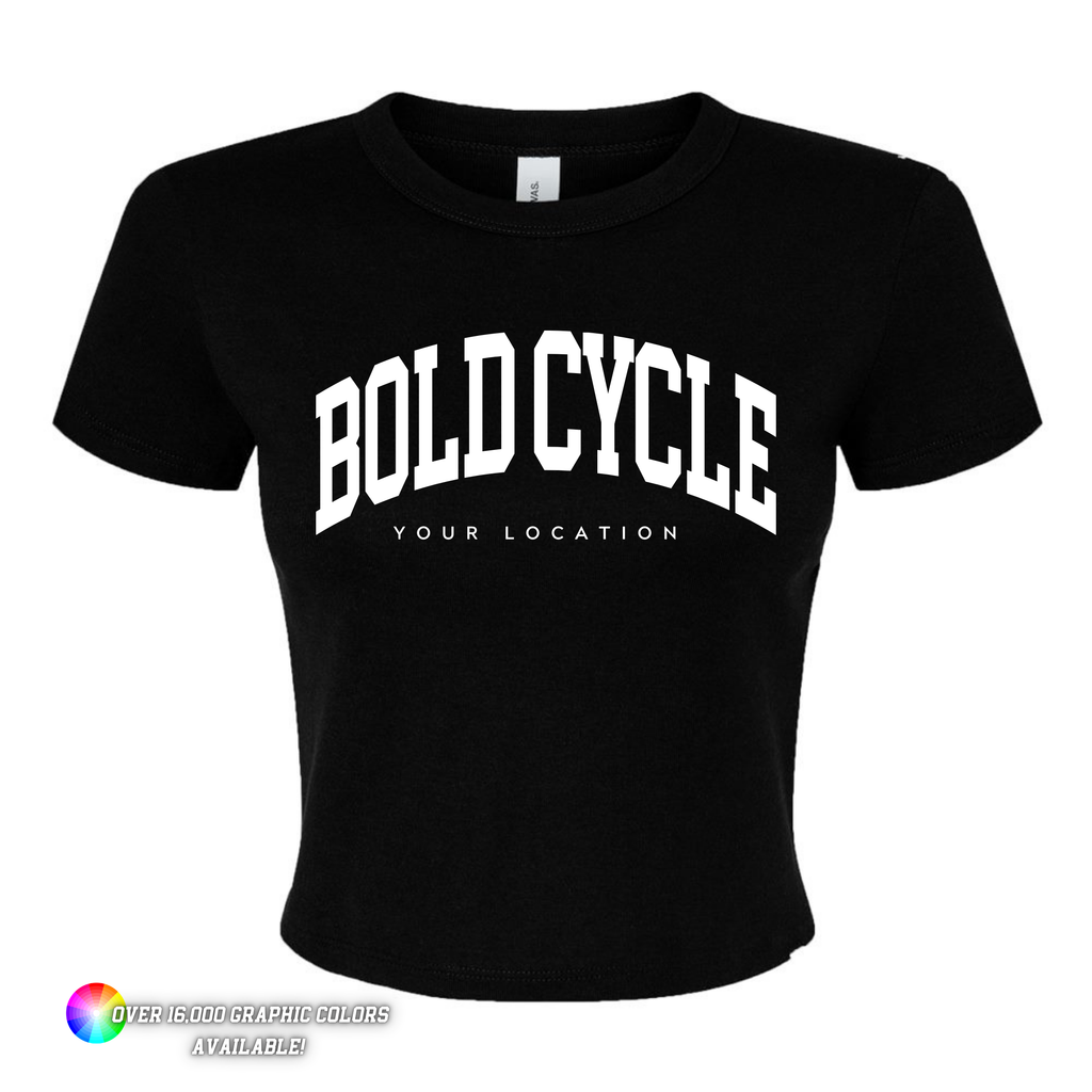 *New Colors* Custom Branded Logo Women's Micro Rib Baby Tee