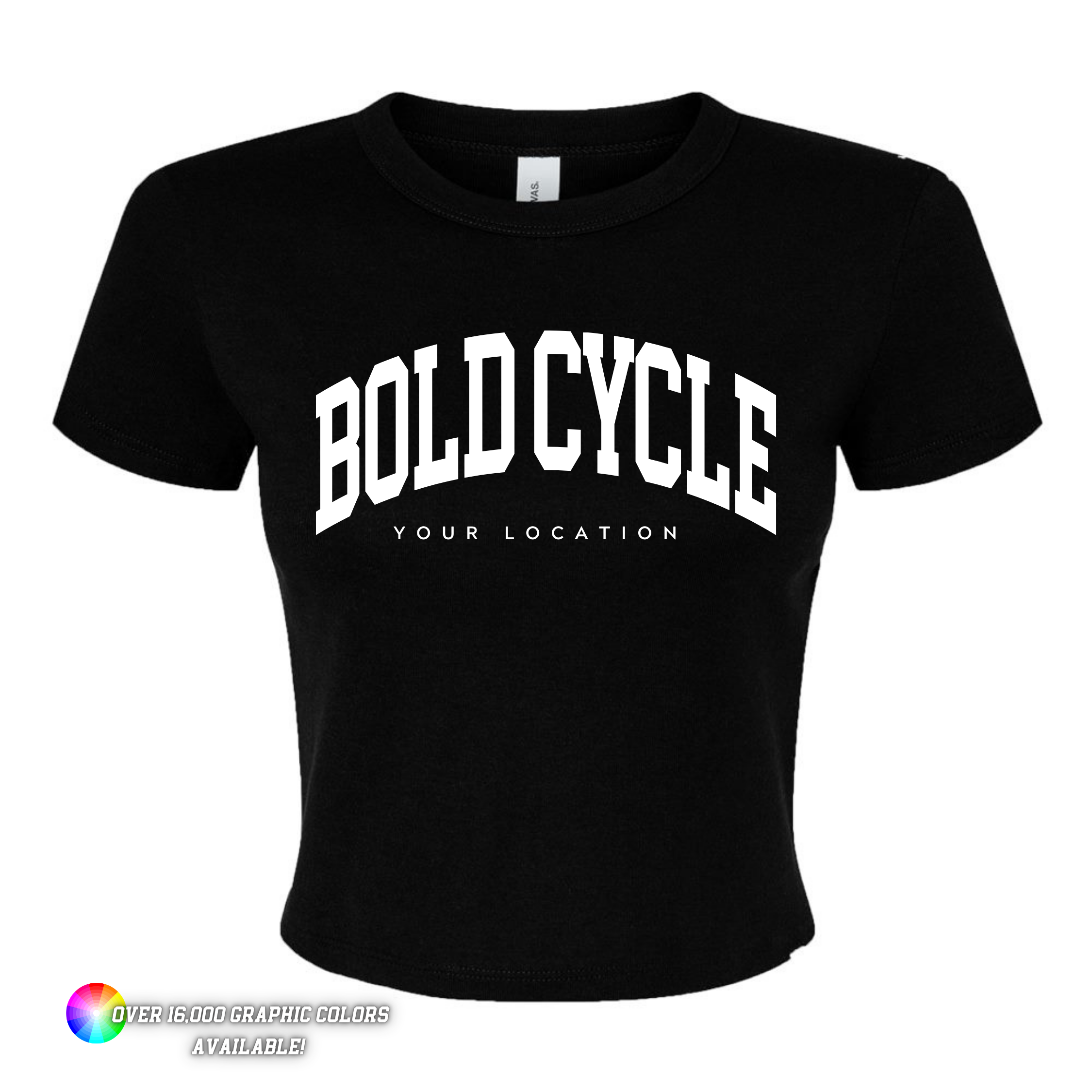 *New Colors* Custom Branded Logo Women's Micro Rib Baby Tee
