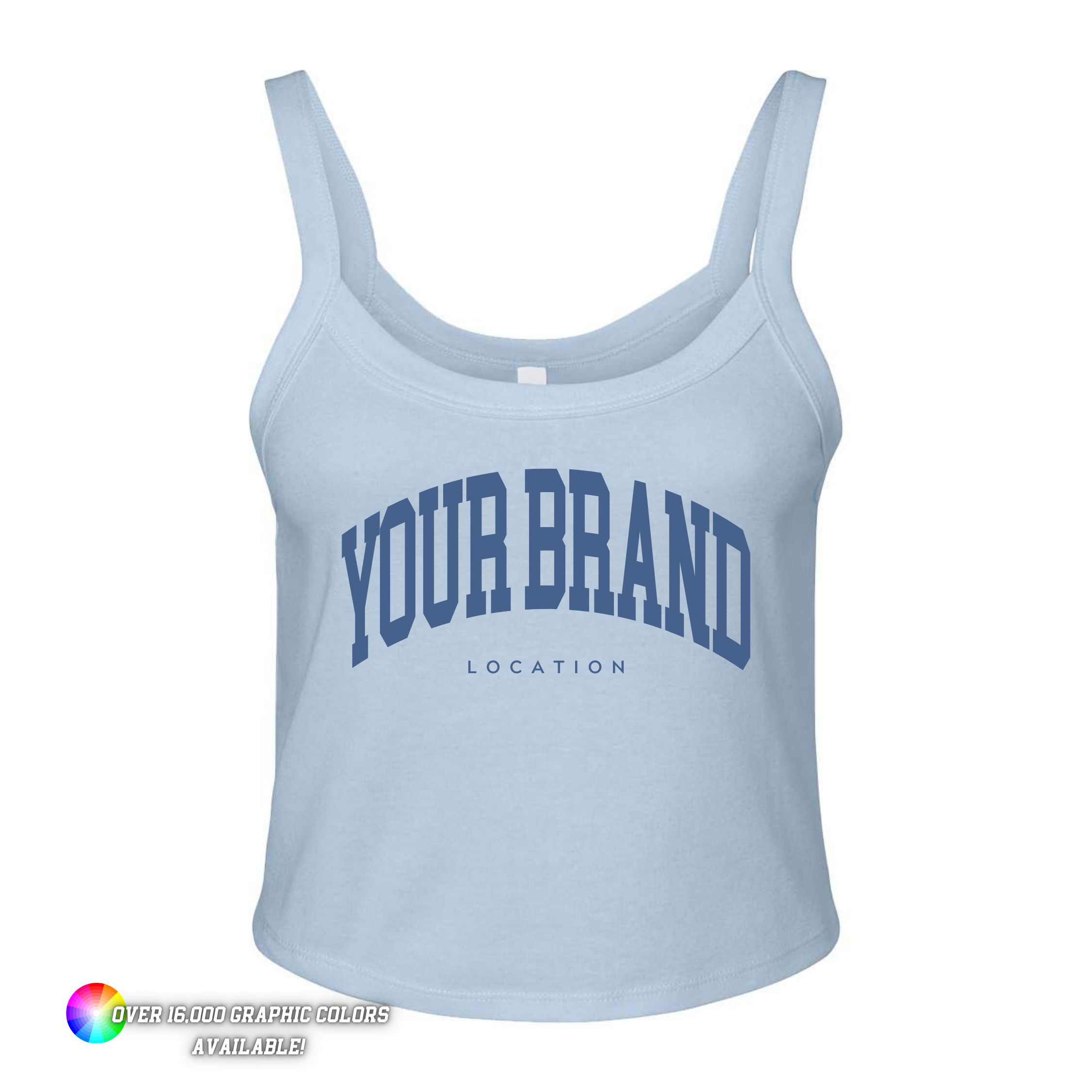 Custom BELLA + CANVAS Women's Micro Rib Spaghetti Strap Tank
