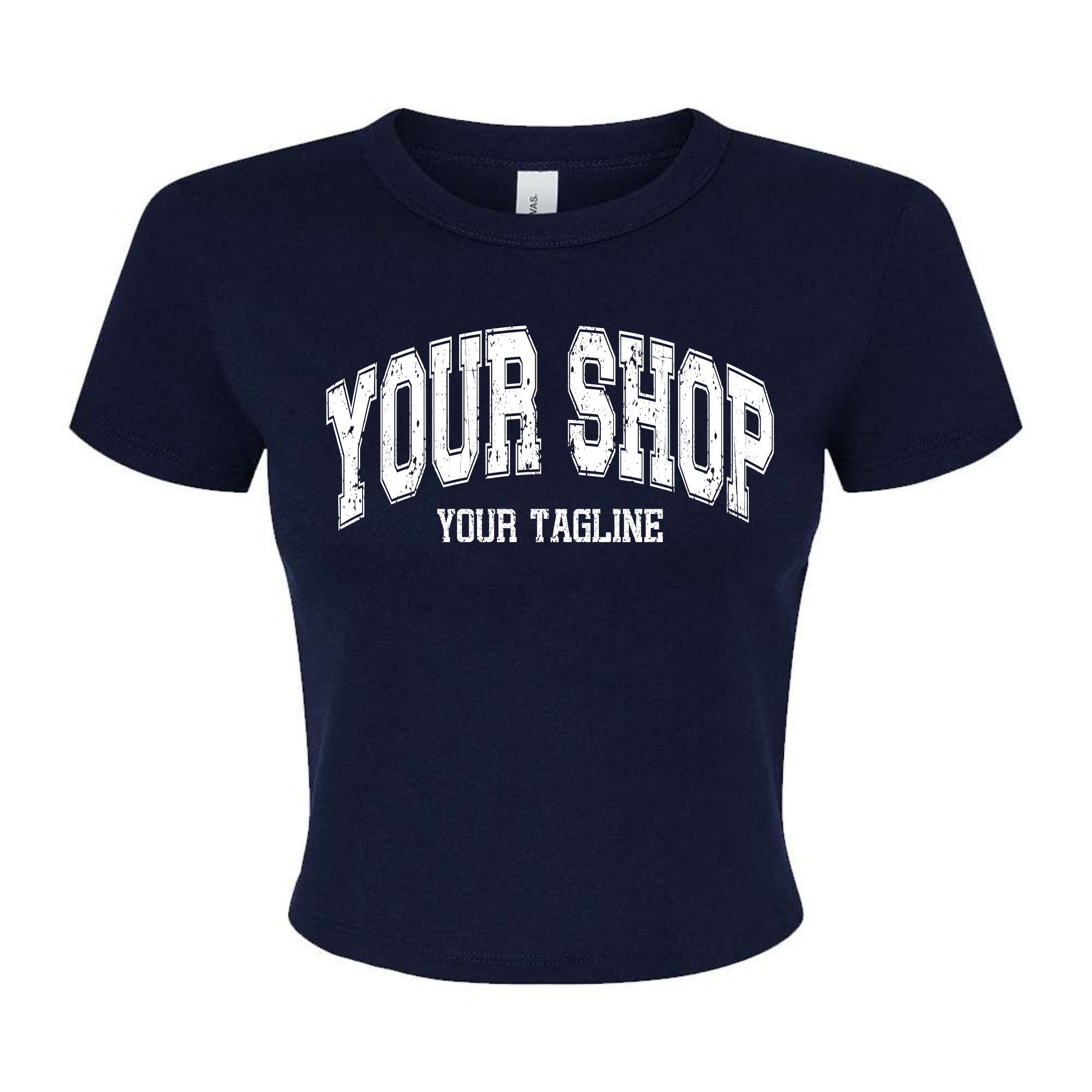 *New Colors* Custom Branded Logo Women's Micro Rib Baby Tee