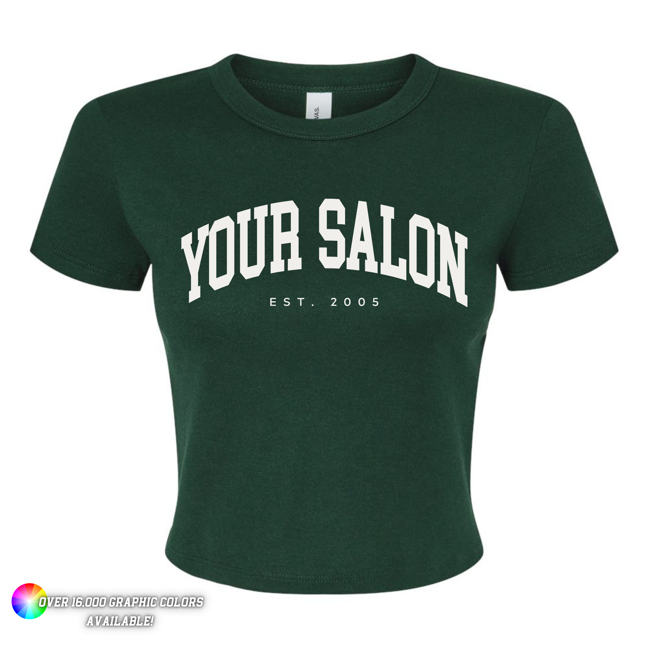 *New Colors* Custom Branded Logo Women's Micro Rib Baby Tee