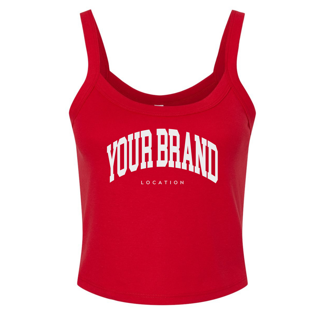 Custom BELLA + CANVAS Women's Micro Rib Spaghetti Strap Tank