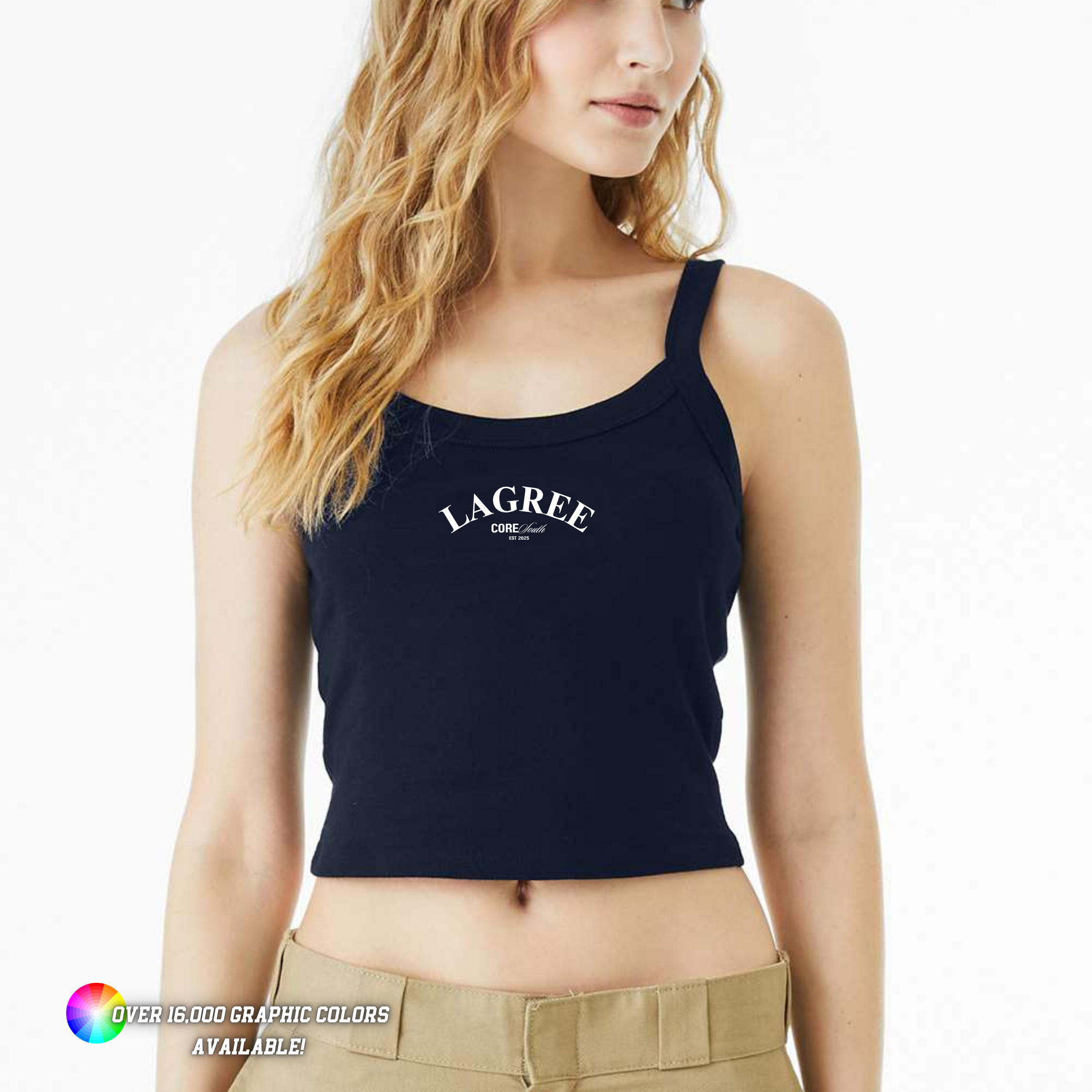 Custom BELLA + CANVAS Women's Micro Rib Spaghetti Strap Tank